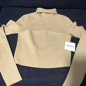 Tasha cut out sweater from Revolve. NWT